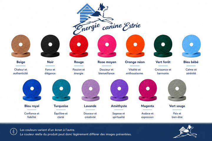 Longe Biothane - 30 pieds (9,1 m) - Énergie canine Estrie
