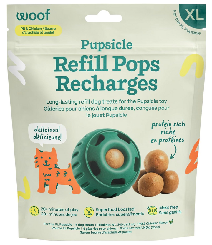 WOOF Pupsicle recharges Arachide & Poulet